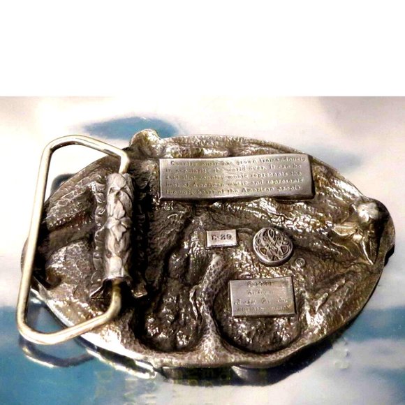 Vintage 1984 Siskiyou E-29 - Country Music - Pewter Belt Buckle - Picture 2 of 2
